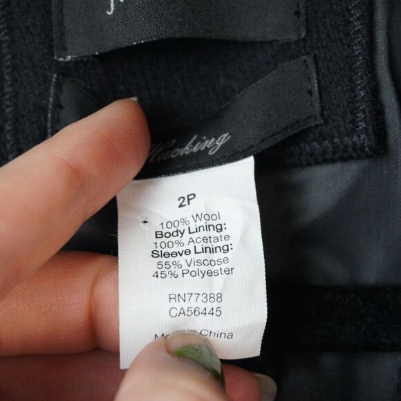 J. Crew Wool Blazer EUC Sz 2P Career Professional Office Business Workwear - Picture 6 of 7